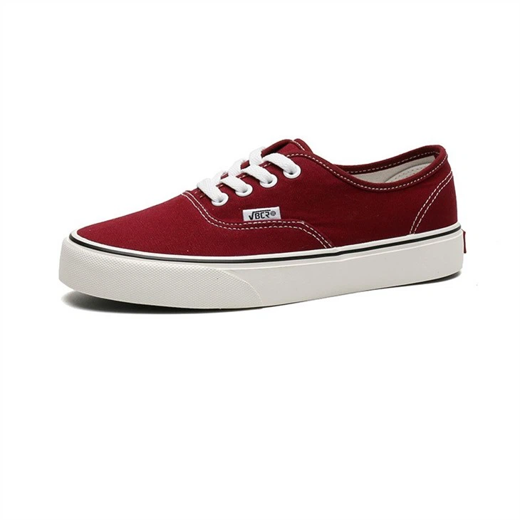 red color sneakers